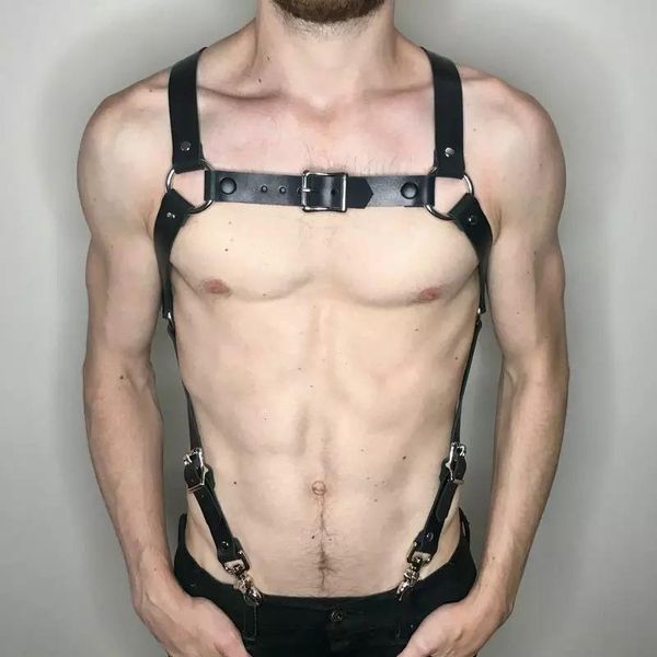 mens clothes belt punk body bondage pu leather male harness shoulder strap costume with buckle suspenders belts, Black;brown
mens clothes belt punk body bondage pu leather male harness shoulder strap costume with buckle suspenders belts, Black;brown