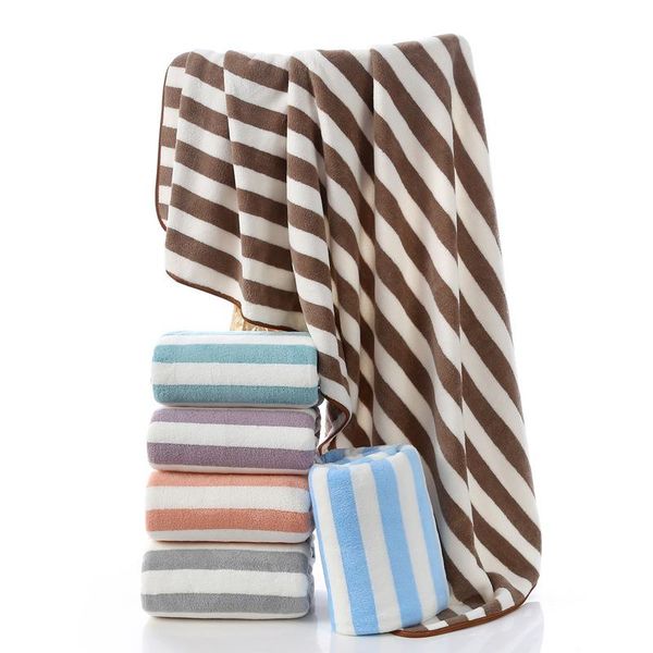 towel 70x140cm thicken coral fleece stripe soft bathroom bath quick-dry water absorption travel beach baths towels
towel 70x140cm thicken coral fleece stripe soft bathroom bath quick-dry water absorption travel beach baths towels
