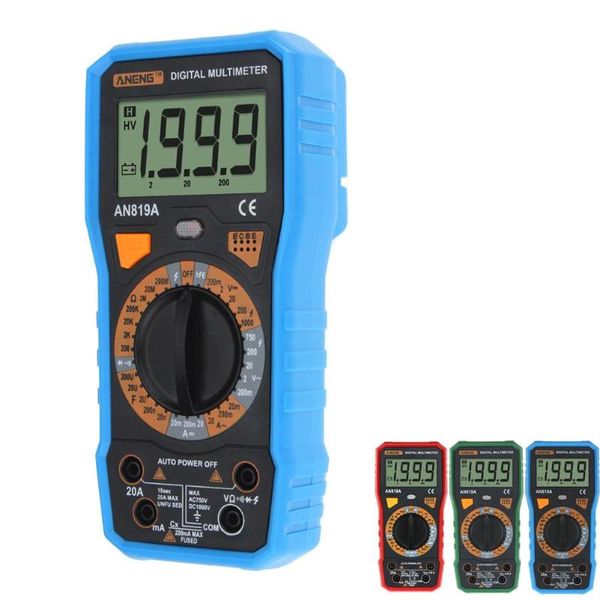 multimeters aneng an819a lcd digital multimeter dc/ac voltage current triode tester meter 
multimeters aneng an819a lcd digital multimeter dc/ac voltage current triode tester meter