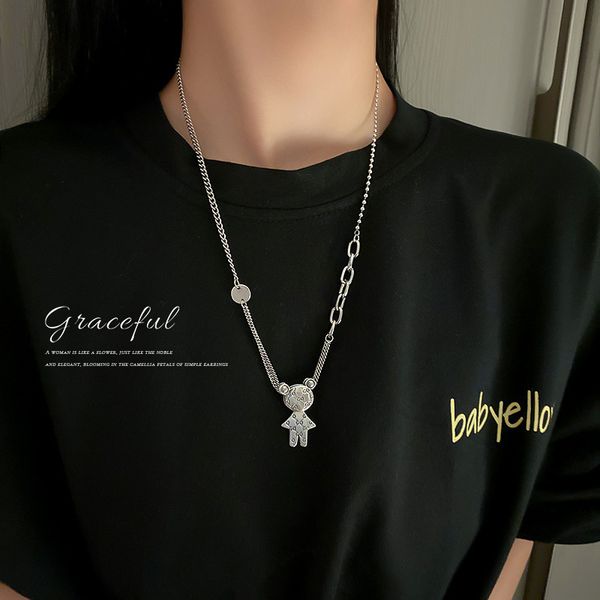 amulet pendants south korea east gate fashion multi-layer chain, bear long necklace, clavicle simple temperament necklace, Golden;silver
amulet pendants south korea east gate fashion multi-layer chain, bear long necklace, clavicle simple temperament necklace, Golden;silver