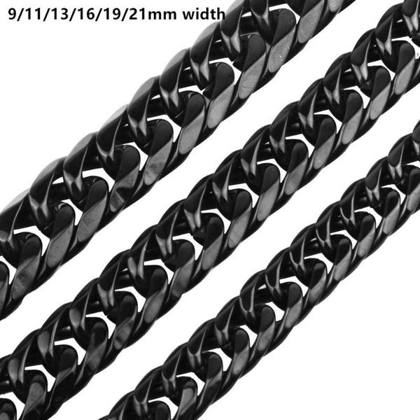 chains 9mm-21mm 7"-40" black tone stainless steel men's chain necklace fashion jewelry curb cuban gift, Silver
chains 9mm-21mm 7"-40" black tone stainless steel men's chain necklace fashion jewelry curb cuban gift, Silver