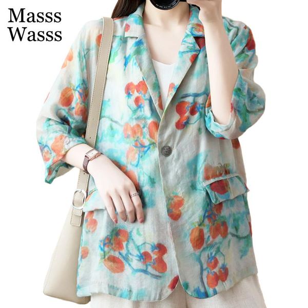 women's suits & blazers masss wasss summer 2021 fashion style women flowers printed ladies v-neck vintage jackets cotton linen coats bi, White;black
women's suits & blazers masss wasss summer 2021 fashion style women flowers printed ladies v-neck vintage jackets cotton linen coats bi, White;black