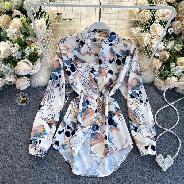 blouses women pattern printed blouse lapel long sleeve loose shirt fashion tide spring summer gak3 7zcu, White
blouses women pattern printed blouse lapel long sleeve loose shirt fashion tide spring summer gak3 7zcu, White
