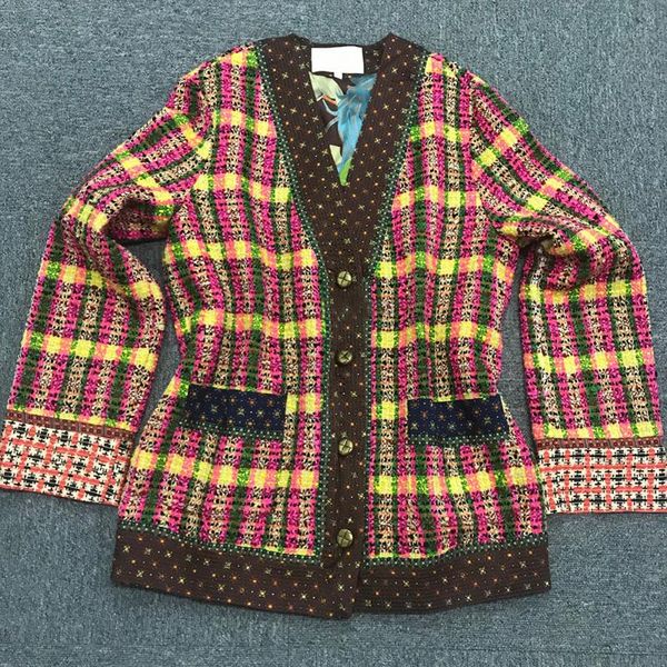 women's wool & blends autumn winter women elegant coat jacket cardigan plaid long sleeve outerwear female v neck loose overcoat, Black
women's wool & blends autumn winter women elegant coat jacket cardigan plaid long sleeve outerwear female v neck loose overcoat, Black