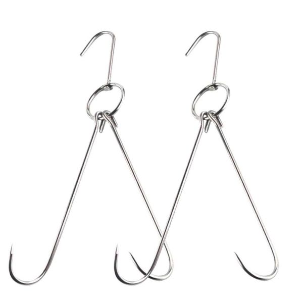 hooks & rails 6pcs practical drying stainless steel shaped hanger with double bbq grill hanging rack for bacon hams
hooks & rails 6pcs practical drying stainless steel shaped hanger with double bbq grill hanging rack for bacon hams