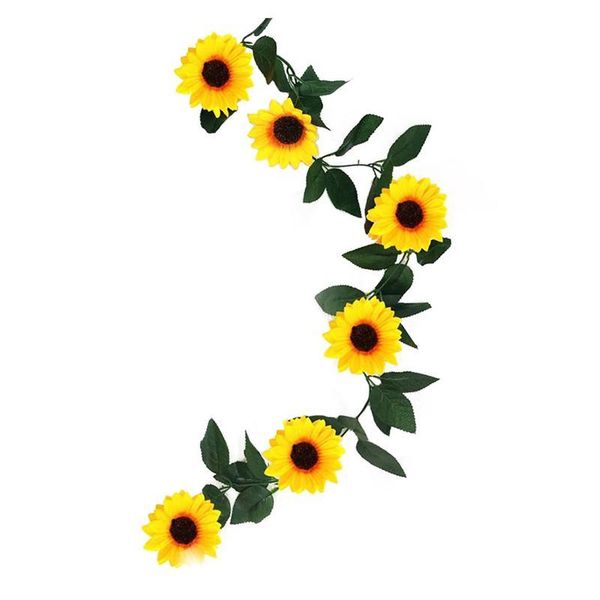 decorative flowers & wreaths 1 pc sunflower rattan green leaf garland wedding wreath ornament (yellow)
decorative flowers & wreaths 1 pc sunflower rattan green leaf garland wedding wreath ornament (yellow)