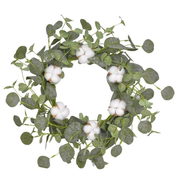 decorative flowers & wreaths artificial eucalyptus green leaf wreath with cotton spring summer for front door bedroom easter valentine decor
decorative flowers & wreaths artificial eucalyptus green leaf wreath with cotton spring summer for front door bedroom easter valentine decor