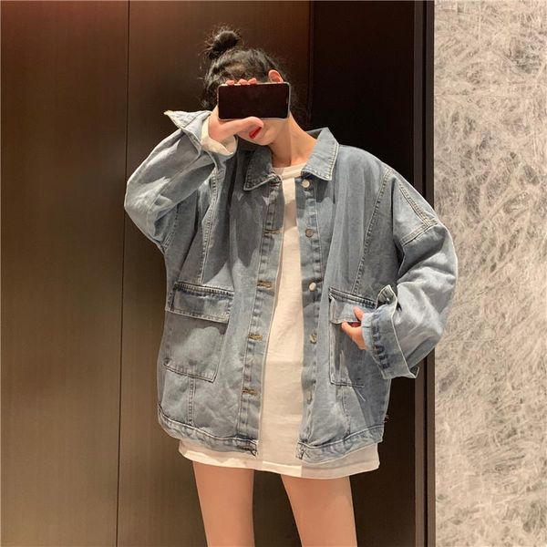 spring loose korean version of the college style wild retro hong kong flavor outside denim jacket female women's jackets, Black;brown
spring loose korean version of the college style wild retro hong kong flavor outside denim jacket female women's jackets, Black;brown