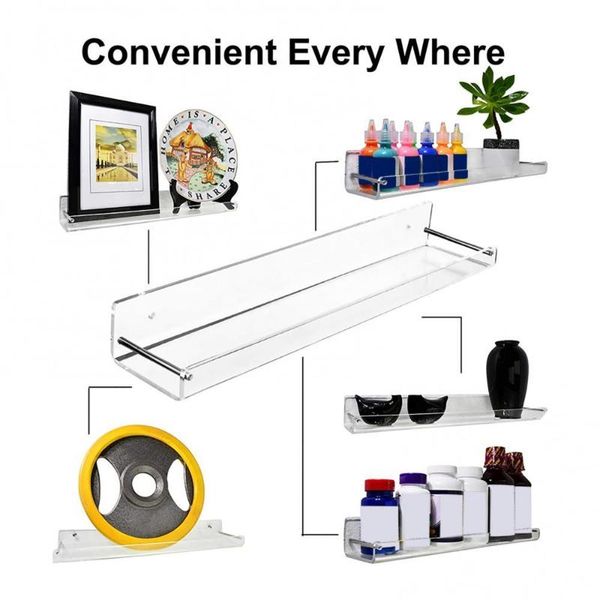 hooks & rails 2pcs transparent acrylic floating bathroom wall shelf storage display holder
hooks & rails 2pcs transparent acrylic floating bathroom wall shelf storage display holder