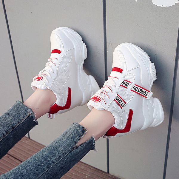 Women Platform Sneakers Korean Breathable 11cm Height Increasing Mesh Chunky Casual Shoes Woman Vulcanized Shoes New, Red
Women Platform Sneakers Korean Breathable 11cm Height Increasing Mesh Chunky Casual Shoes Woman Vulcanized Shoes New, Red