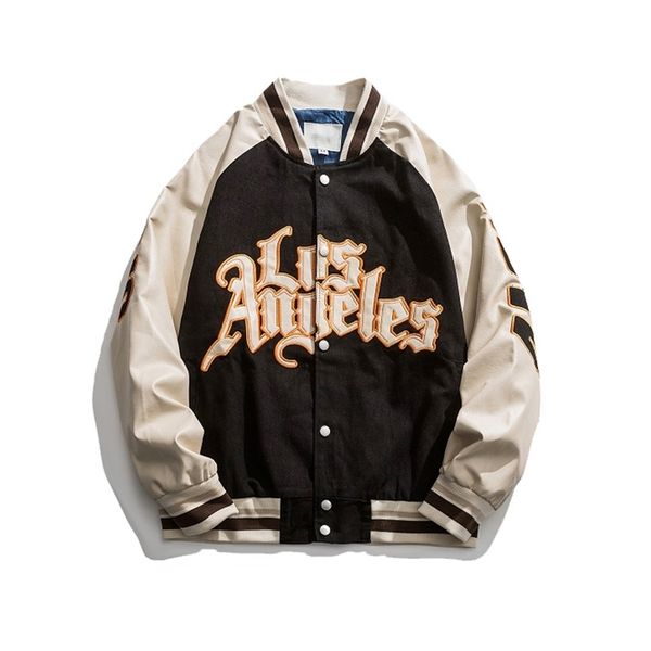 large size embroidery baseball jacket loose coat womens jackets couple bomber jacket hip hop street womens clothing 211109, Black;brown
large size embroidery baseball jacket loose coat womens jackets couple bomber jacket hip hop street womens clothing 211109, Black;brown