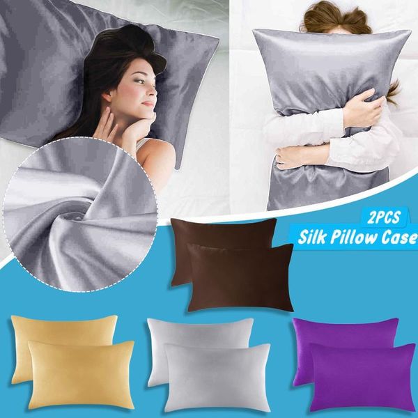 pillow 2pc silk pillowcase case cover home bedding smoothy rectangle high qualty covers decorative
pillow 2pc silk pillowcase case cover home bedding smoothy rectangle high qualty covers decorative