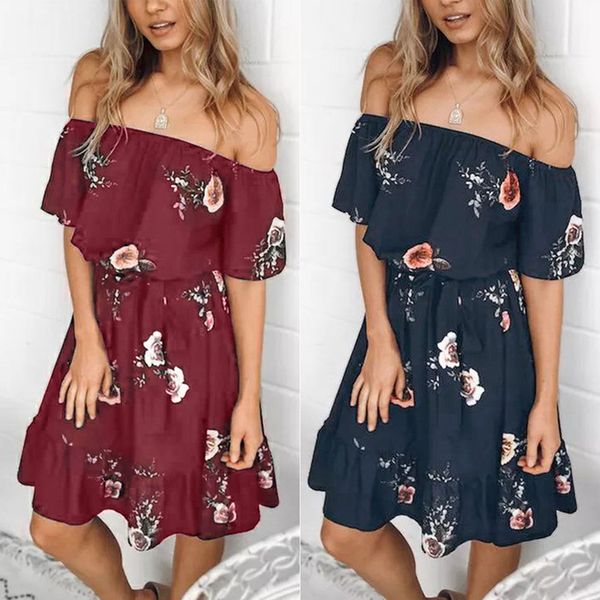 women floral dress summer ruffled mini beach sundress off shoulder backless boho es vestidos femme 210517, Black;gray
women floral dress summer ruffled mini beach sundress off shoulder backless boho es vestidos femme 210517, Black;gray