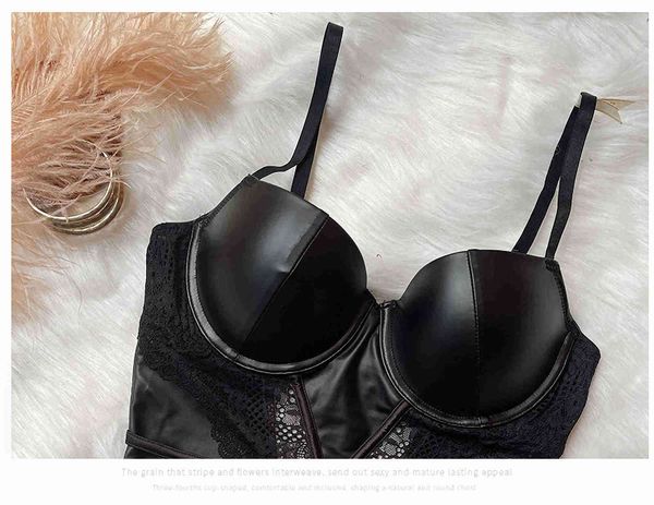 nxy set bodysuit cup bra motorcycle leather stitch with lace underwire erotic lingerie female underwear 1128, Red;black
nxy set bodysuit cup bra motorcycle leather stitch with lace underwire erotic lingerie female underwear 1128, Red;black
