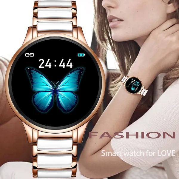 lige luxury smart watch women waterproof sports fitness tracker for android ios reloj inteligente ceramic strap smart watch meng, Slivery;brown
lige luxury smart watch women waterproof sports fitness tracker for android ios reloj inteligente ceramic strap smart watch meng, Slivery;brown
