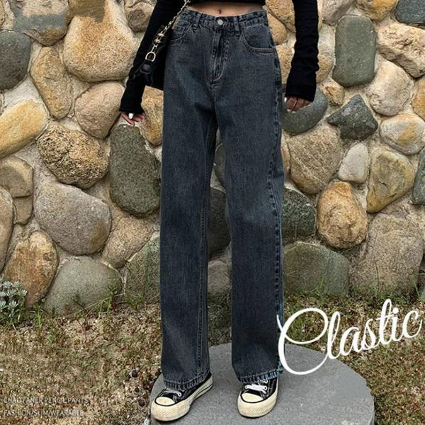 women's jeans spring streetwear womens chic denim students long korean washed solid leisure women vintage simple style all-match black, Blue
women's jeans spring streetwear womens chic denim students long korean washed solid leisure women vintage simple style all-match black, Blue
