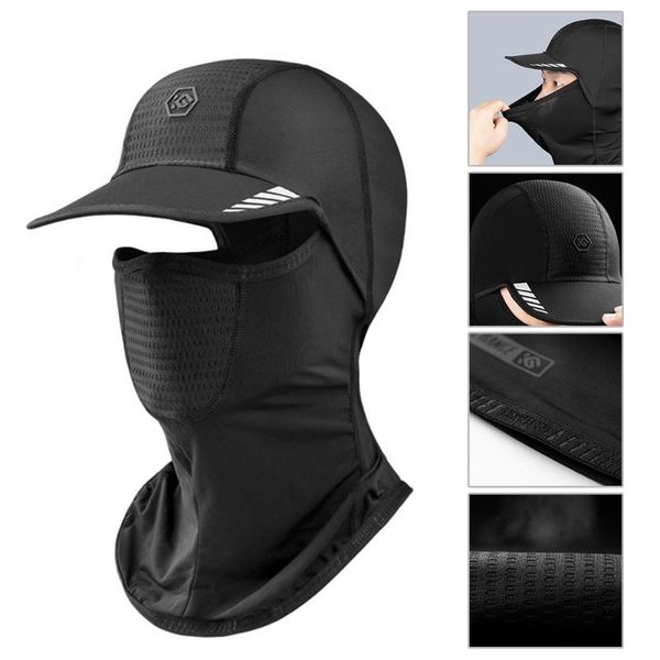 ice silk headgear outdoor cycling integrated sun-proof face guard headband hat summer cool sweat resistant caps & masks, Black
ice silk headgear outdoor cycling integrated sun-proof face guard headband hat summer cool sweat resistant caps & masks, Black