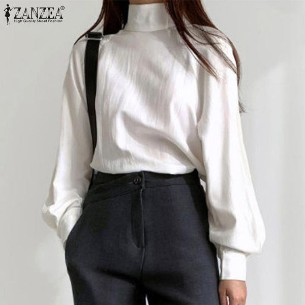 women's blouses & shirts womens fashion solid tunic vintage long sleeve 2022 autumn office stand collar blusa casual female over, White
women's blouses & shirts womens fashion solid tunic vintage long sleeve 2022 autumn office stand collar blusa casual female over, White