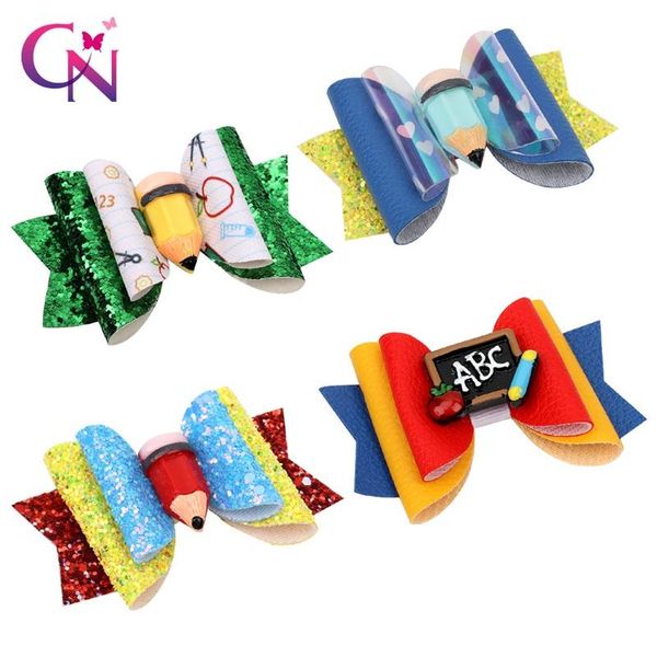 hair accessories cn 3" resin pencil glitter bows for girls back to school handmade stacked bowknot clips hairpin cute headwear, Slivery;white
hair accessories cn 3" resin pencil glitter bows for girls back to school handmade stacked bowknot clips hairpin cute headwear, Slivery;white