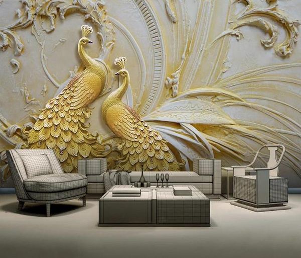 custom 3d mural wallpaper living room bedroom sofa relief golden peacock background wall po wallpapers
custom 3d mural wallpaper living room bedroom sofa relief golden peacock background wall po wallpapers