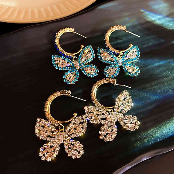 korean simple fashion earrings s925 silver needle full diamond zircon butterfly net red same personalized
korean simple fashion earrings s925 silver needle full diamond zircon butterfly net red same personalized
