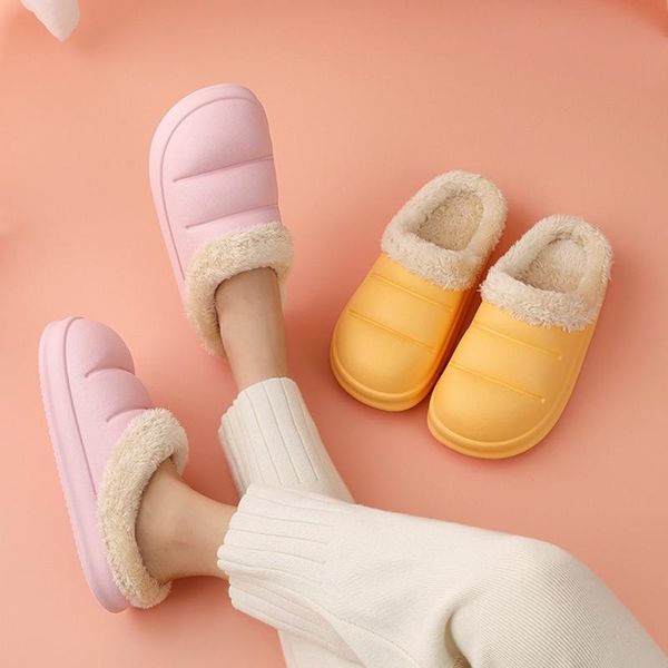 slippers waterproof plush men's and women's winter home eva soft comfortable indoor outdoor cotton shoes, Black
slippers waterproof plush men's and women's winter home eva soft comfortable indoor outdoor cotton shoes, Black