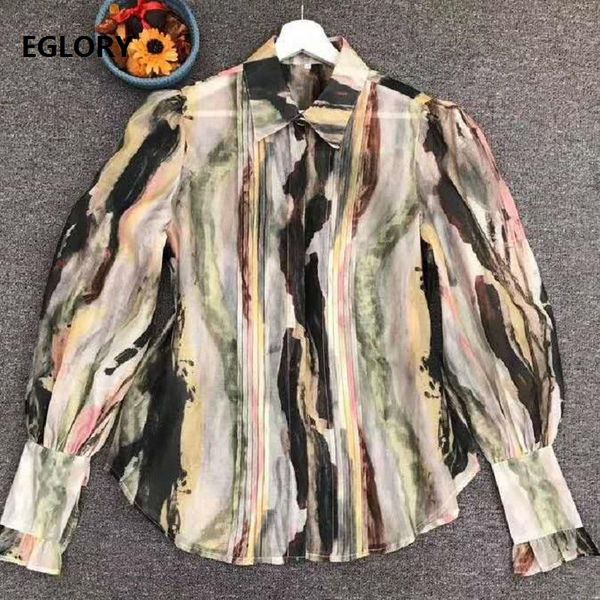 women's blouses & shirts 2021 autumn fashion style blouse shirt women turn-down collar vintage ink painting print long sleeve c, White
women's blouses & shirts 2021 autumn fashion style blouse shirt women turn-down collar vintage ink painting print long sleeve c, White