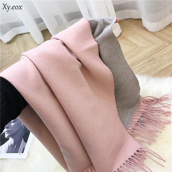 scarves female 10 colors tassel scarf monochrome double-sided warm shawl imitation cashmere bib, Blue;gray
scarves female 10 colors tassel scarf monochrome double-sided warm shawl imitation cashmere bib, Blue;gray