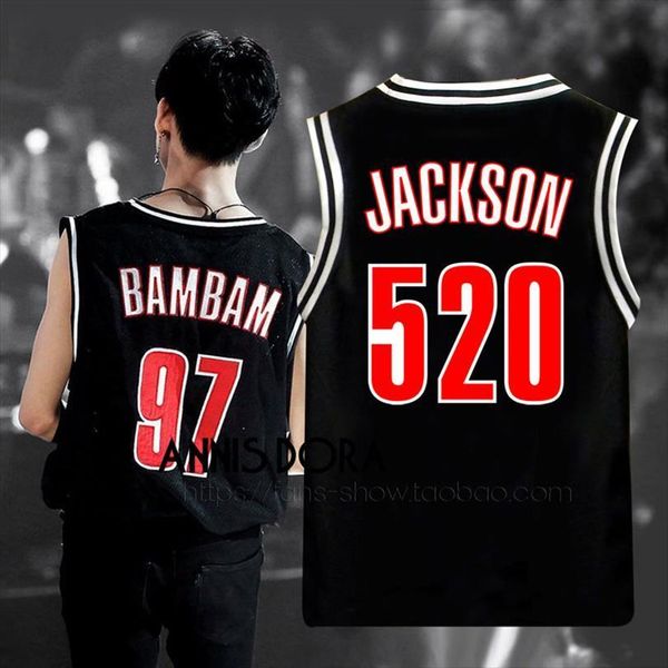 got7 eyes on you bambam mark yugyeom jackson same style name birthday number black vest, White;black
got7 eyes on you bambam mark yugyeom jackson same style name birthday number black vest, White;black