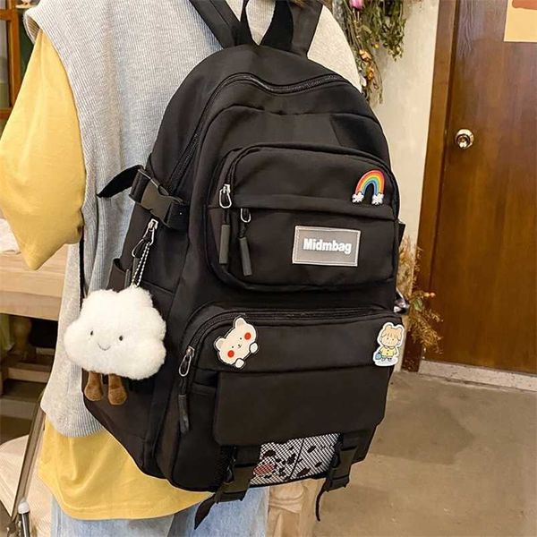 cute badge pin women backpack harajuku fashion female school bag large capacity light travel knapsack 211018
cute badge pin women backpack harajuku fashion female school bag large capacity light travel knapsack 211018