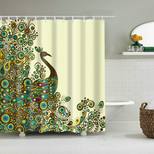 beautiful peacock shower curtain set with 12 hooks washable polyester fabric curtains
beautiful peacock shower curtain set with 12 hooks washable polyester fabric curtains