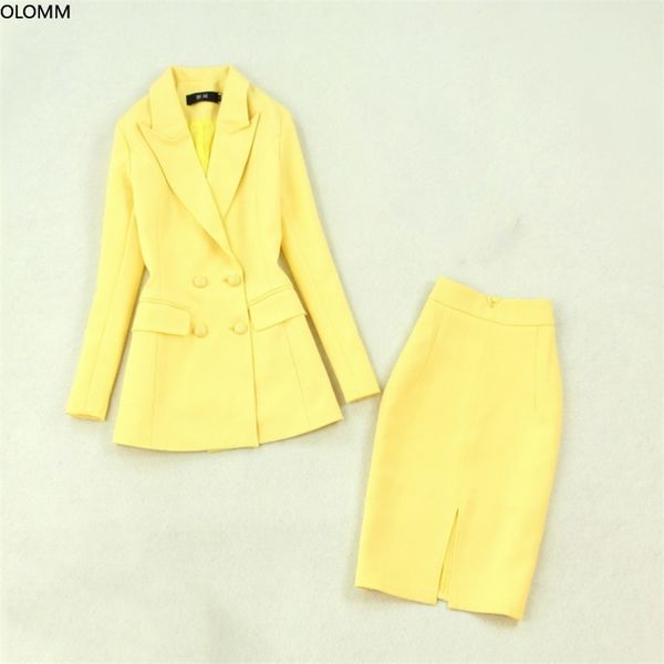women's skirt suit feminine office jacket two-piece fall yellow blazer slim-fit hip 210527, White
women's skirt suit feminine office jacket two-piece fall yellow blazer slim-fit hip 210527, White