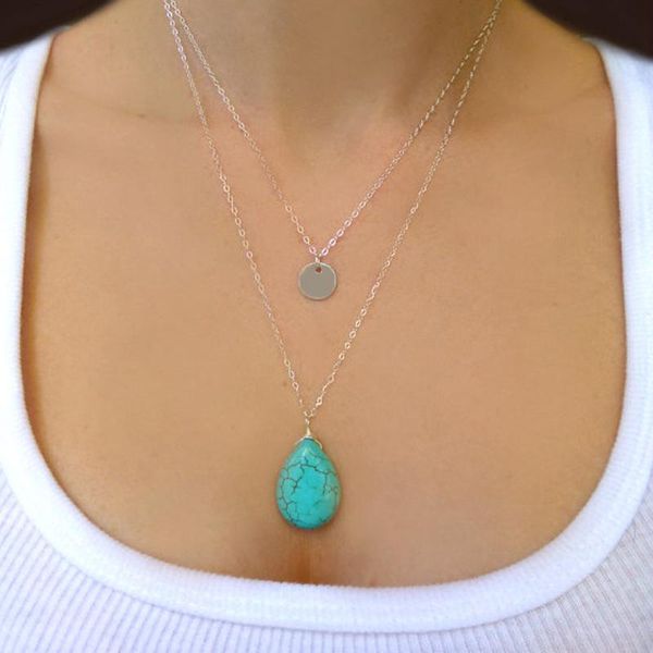 pendant necklaces present 2021 fashion simple blue color beads drop shape chain necklace series charm bar ladies gift, Silver
pendant necklaces present 2021 fashion simple blue color beads drop shape chain necklace series charm bar ladies gift, Silver