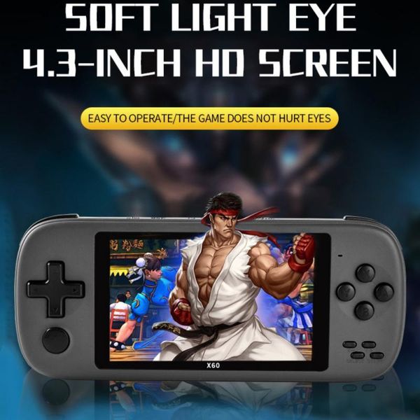 portable game players x60 retro console player pocket handheld built-in 1000mah battery 4.3inch
portable game players x60 retro console player pocket handheld built-in 1000mah battery 4.3inch