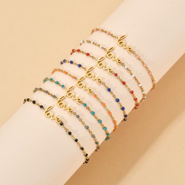 charm bracelets zmzy love letter gold color stainless steel for women wedding jewelry fashion adjustable bracelet wholesale, Golden;silver
charm bracelets zmzy love letter gold color stainless steel for women wedding jewelry fashion adjustable bracelet wholesale, Golden;silver
