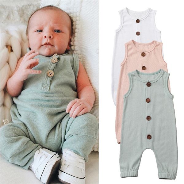 summer newborn baby boys girls sleeveless button o-neck solid colors rompers jumpsuit playsuit cotton ovealls one-pieces 0-24m, Blue
summer newborn baby boys girls sleeveless button o-neck solid colors rompers jumpsuit playsuit cotton ovealls one-pieces 0-24m, Blue