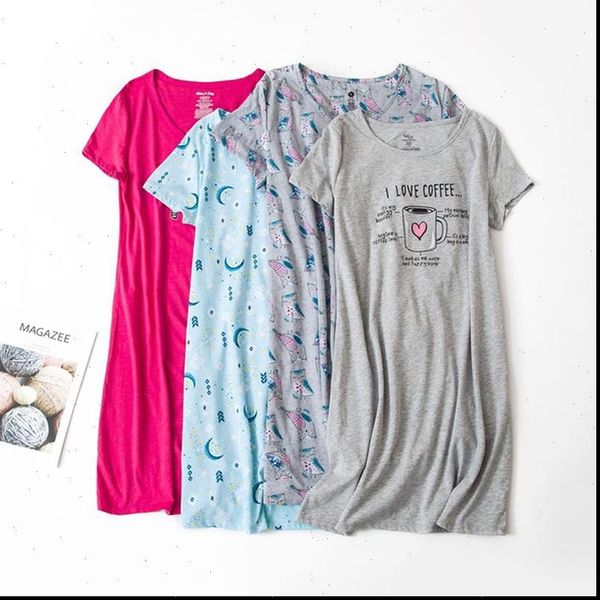 plus size 3xl summer girls womens sleepwears casual cartoon nightgown cotton sleepshirts female short sleeve o collar sleeping dress, Black;red
plus size 3xl summer girls womens sleepwears casual cartoon nightgown cotton sleepshirts female short sleeve o collar sleeping dress, Black;red