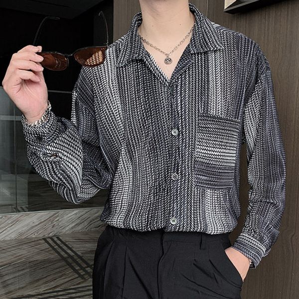 men's casual shirts long sleeved striped shirt, fashion brand tight street clothes, social party nightclub evening , 2021, White;black
men's casual shirts long sleeved striped shirt, fashion brand tight street clothes, social party nightclub evening , 2021, White;black