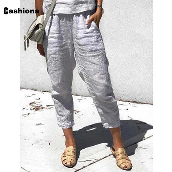 women's pants & capris cashiona women linen 2021 summer casual elastic waist trousers with pocket plus size 4xl 5xl female calf-length, Black;white
women's pants & capris cashiona women linen 2021 summer casual elastic waist trousers with pocket plus size 4xl 5xl female calf-length, Black;white