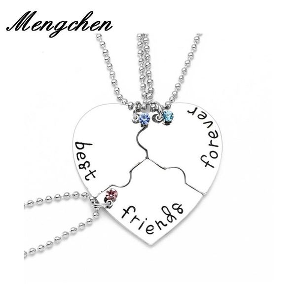 pendant necklaces 3pcs/set heart necklace friends forever and ever stitching friendship fashion simple jewelry, Silver
pendant necklaces 3pcs/set heart necklace friends forever and ever stitching friendship fashion simple jewelry, Silver
