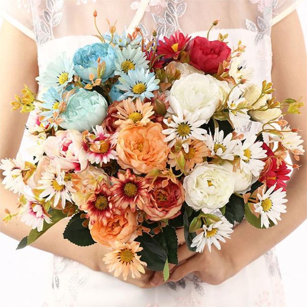 peony daisy rose peonies bride bouquet for christmas home wedding year decoration fake plants artificial flowers decorative & wreaths
peony daisy rose peonies bride bouquet for christmas home wedding year decoration fake plants artificial flowers decorative & wreaths
