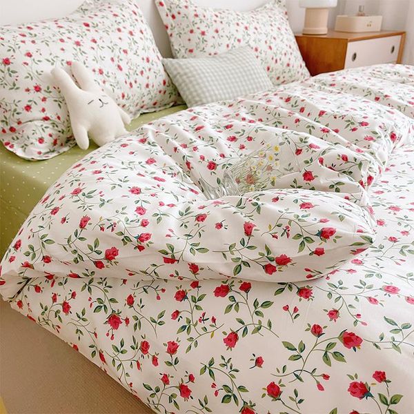 bedding sets four piece set of pure cotton 100 summer bed sheet three korean small fresh quilt cover
bedding sets four piece set of pure cotton 100 summer bed sheet three korean small fresh quilt cover
