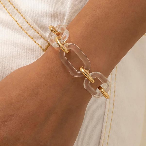 link, chain transpart acrylic thick bracelet for wom/girl trdy charms chunky hand jewelry 2021 bracelets femme gift, Black
link, chain transpart acrylic thick bracelet for wom/girl trdy charms chunky hand jewelry 2021 bracelets femme gift, Black