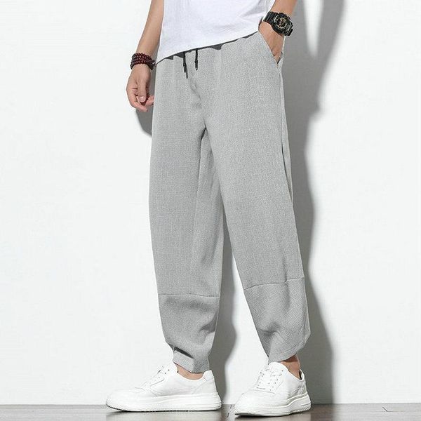 casual cotton linen trousers male hip hop streetwear harem pants men women jogger sweatpants drop men's, Black
casual cotton linen trousers male hip hop streetwear harem pants men women jogger sweatpants drop men's, Black