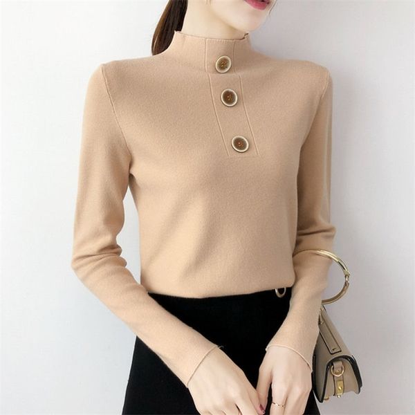 core-spun half-high collar pullover sweater women's autumn and winter slim long-sleeved bottoming tide 210427, White;black
core-spun half-high collar pullover sweater women's autumn and winter slim long-sleeved bottoming tide 210427, White;black