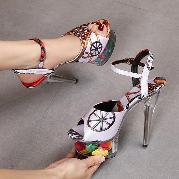 dress shoes colorful high heels ankle strap model catwalk party casual fashion women's quality sandals plus size, Black
dress shoes colorful high heels ankle strap model catwalk party casual fashion women's quality sandals plus size, Black