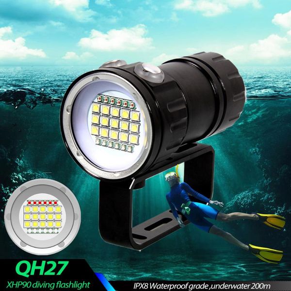 flashlights torches 10400mah ipx8 ultra bright diving pography white blue red lamp scuba waterproof underwater 80m led dive torch
flashlights torches 10400mah ipx8 ultra bright diving pography white blue red lamp scuba waterproof underwater 80m led dive torch
