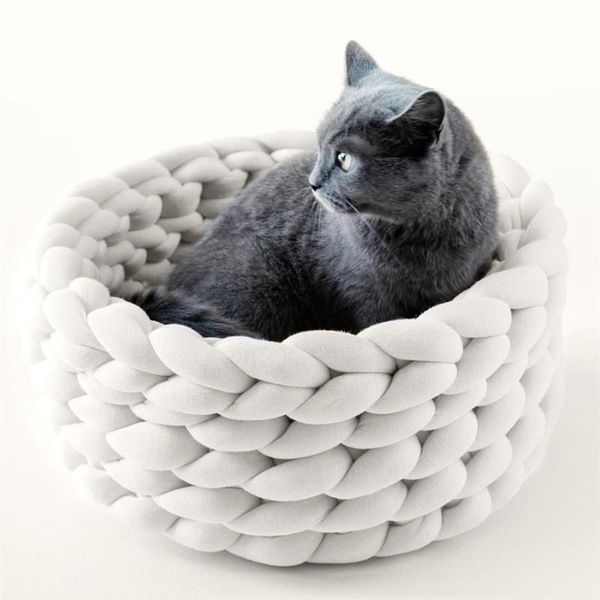 cat beds & furniture knitting cotton pet dogs cats bed hand-woven mats warm kennel hand washable house cave supplies
cat beds & furniture knitting cotton pet dogs cats bed hand-woven mats warm kennel hand washable house cave supplies