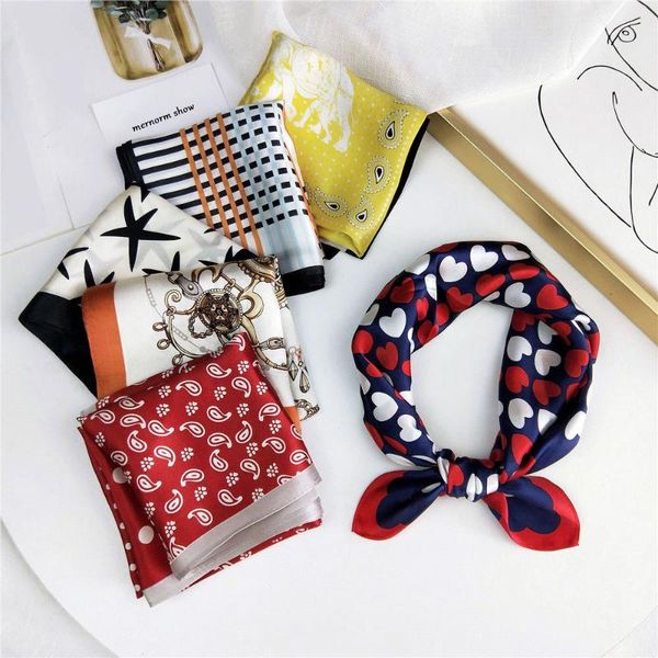 scarves 100% real silk neck scarf for women small handkerchief cute headband fashion printed bag scarfs female 53*53cm hair 2021, Blue;gray
scarves 100% real silk neck scarf for women small handkerchief cute headband fashion printed bag scarfs female 53*53cm hair 2021, Blue;gray