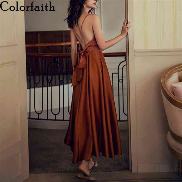 colorfaith new 2021 women spring summer sundress strap beach holiday strapless backless satin solid vintage dress dr 210322, Black;gray
colorfaith new 2021 women spring summer sundress strap beach holiday strapless backless satin solid vintage dress dr 210322, Black;gray